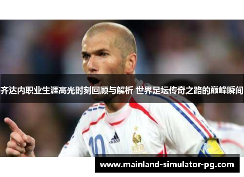 齐达内职业生涯高光时刻回顾与解析 世界足坛传奇之路的巅峰瞬间